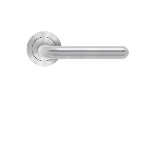 Lever set on rose Lignano Steel Lever set on rose Lignano Steel