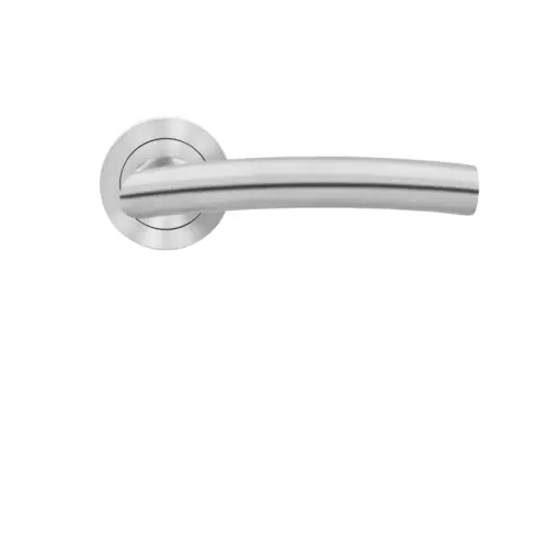 Lever set on rose Madrid satin stainless steel Lever set on rose Madrid satin stainless steel