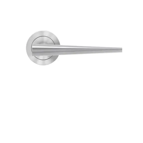 Lever set on rose Brooklyn satin stainless steel Lever set on rose Brooklyn satin stainless steel