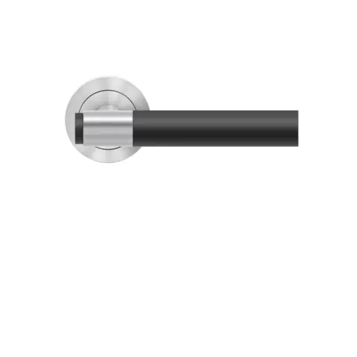 Lever set on rose Studio Series 90A1 satin stainless steel Lever set on rose Studio Series 90A1 satin stainless steel