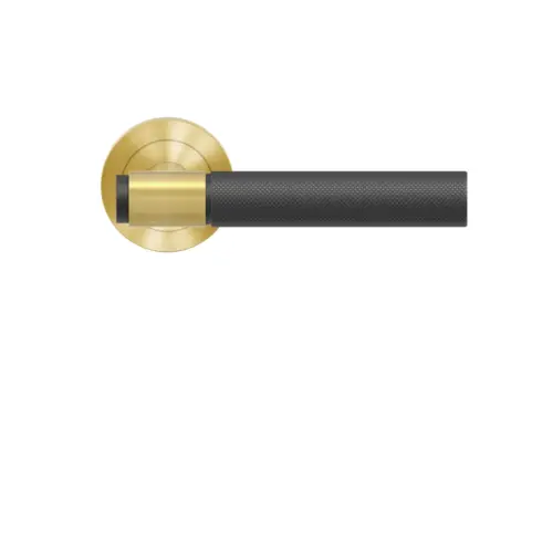 Lever set on rose Studio Series 90B2 satin brass Lever set on rose Studio Series 90B2 satin brass