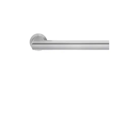 Lever set on rose Montana satin stainless steel Lever set on rose Montana satin stainless steel