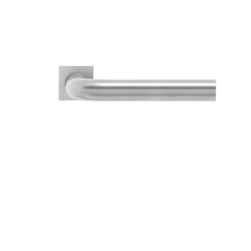 Lever set on rose Malta satin stainless steel Lever set on rose Malta satin stainless steel