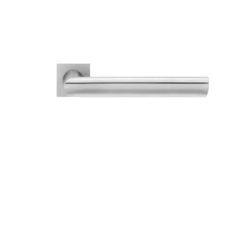 Lever set on rose Cyprus satin stainless steel Lever set on rose Cyprus satin stainless steel