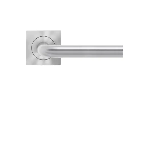 Lever set on rose Malta satin stainless steel Lever set on rose Malta satin stainless steel