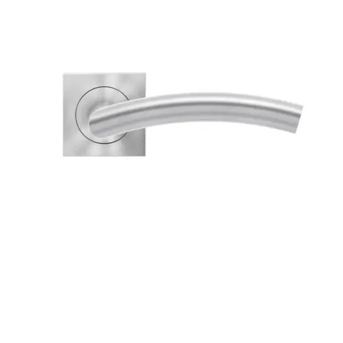 Lever set on rose Corsica satin stainless steel Lever set on rose Corsica satin stainless steel