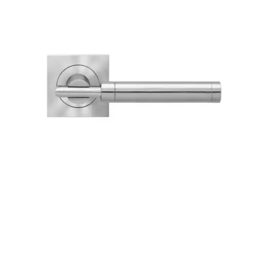 Lever set on rose Ontario satin stainless steel Lever set on rose Ontario satin stainless steel