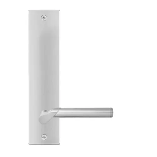 Lever set on backplate Starlight satin stainless steel Lever set on backplate Starlight satin stainless steel