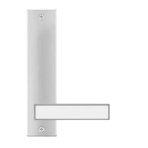 Lever set on backplate Torino satin stainless steel Lever set on backplate Torino satin stainless steel