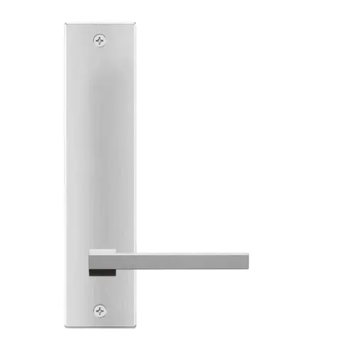 Lever set on backplate Boston satin stainless steel Lever set on backplate Boston satin stainless steel