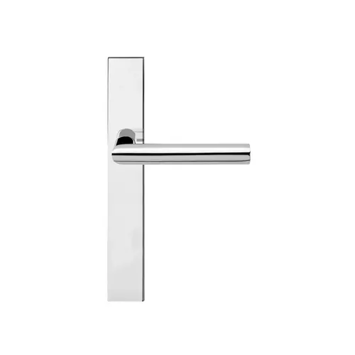 Lever set on backplate Multipoint Trim polished stainless steel Lever set on backplate Multipoint Trim polished stainless steel