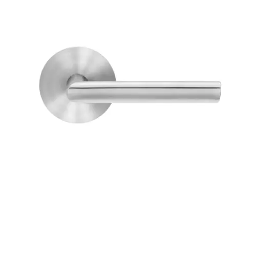 Lever set on rose Cyprus satin stainless steel Lever set on rose Cyprus satin stainless steel
