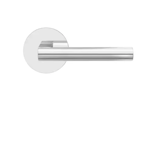Lever set on rose Madeira polished stainless steel Lever set on rose Madeira polished stainless steel