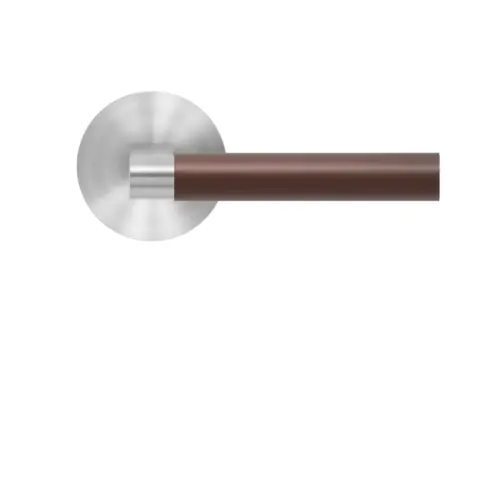 Lever set on rose Madeira satin stainless steel Lever set on rose Madeira satin stainless steel