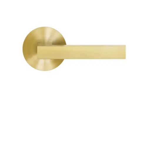 Lever set on rose Seattle satin brass Lever set on rose Seattle satin brass