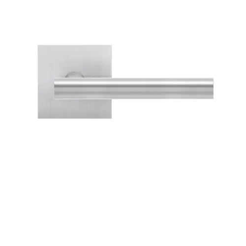 Lever set on rose Manhattan satin stainless steel Lever set on rose Manhattan satin stainless steel