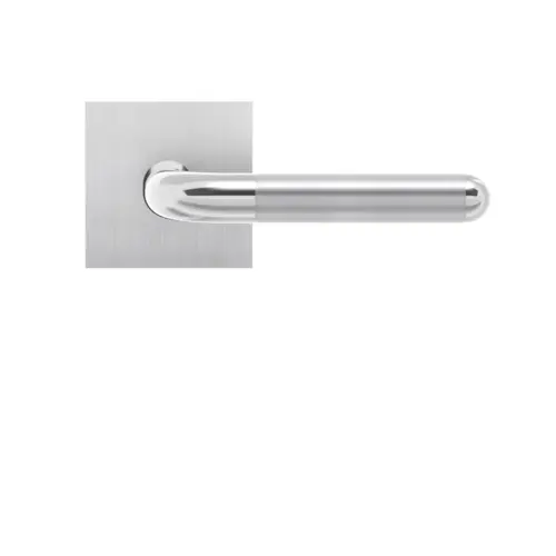 Lever set on rose Lignano Steel Lever set on rose Lignano Steel