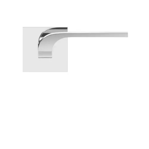 Lever set on rose Las Vegas polished stainless steel Lever set on rose Las Vegas polished stainless steel