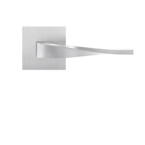 Lever set on rose Nevada satin stainless steel Lever set on rose Nevada satin stainless steel