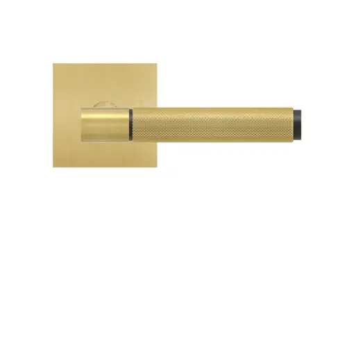 Lever set on rose Studio Series 90B3 satin brass Lever set on rose Studio Series 90B3 satin brass