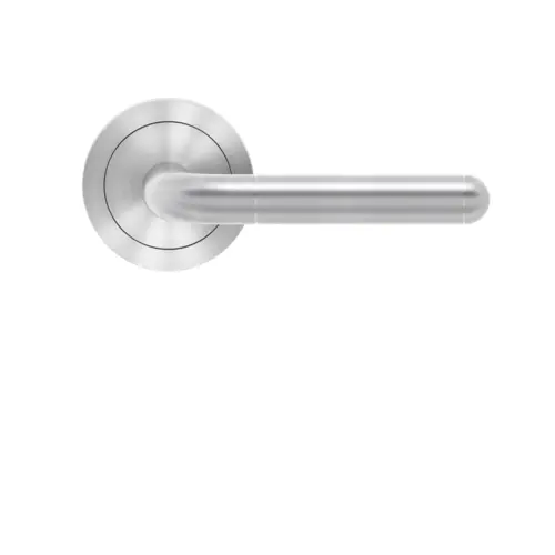 Lever set on rose Lignano Steel Lever set on rose Lignano Steel