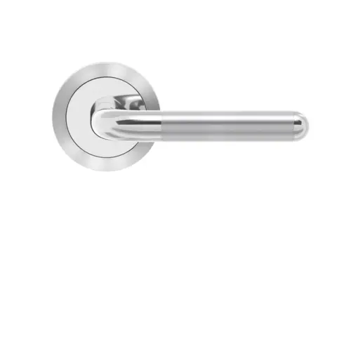 Lever set on rose Lignano Steel Lever set on rose Lignano Steel