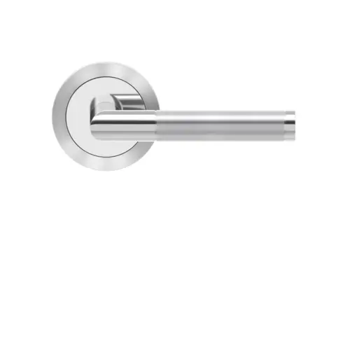 Lever set on rose Rio Steel Lever set on rose Rio Steel