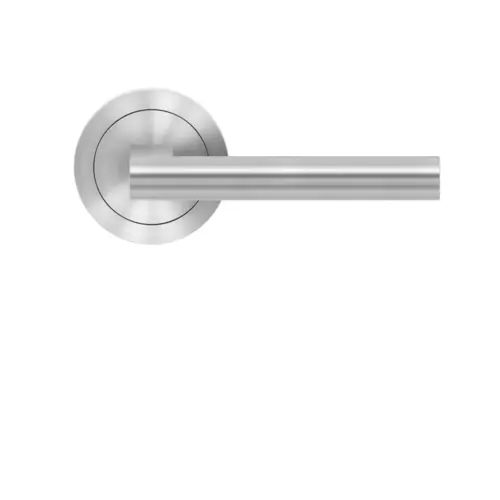 Lever set on rose Madeira satin stainless steel Lever set on rose Madeira satin stainless steel