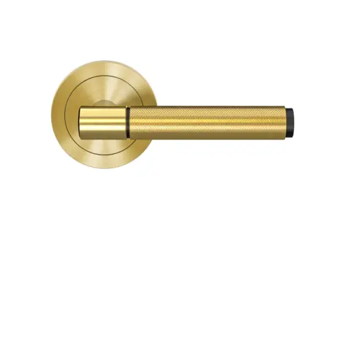 Lever set on rose Studio Series 90B3 satin brass Lever set on rose Studio Series 90B3 satin brass