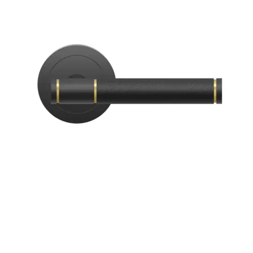 Lever set on rose Studio Series D1 cosmos black Lever set on rose Studio Series D1 cosmos black