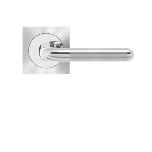 Lever set on rose Lignano Steel Lever set on rose Lignano Steel