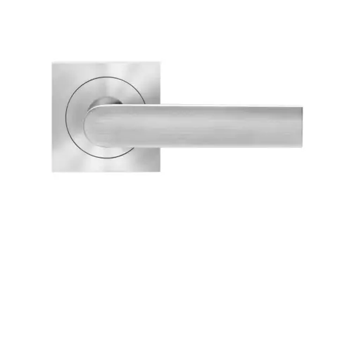 Lever set on rose London satin stainless steel Lever set on rose London satin stainless steel