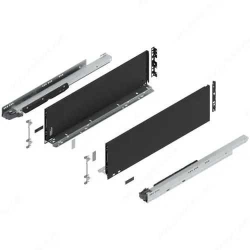 LEGRABOX pure BLUMOTION standard drawer, height C Carbon Black LEGRABOX pure BLUMOTION standard drawer, height C Carbon Black