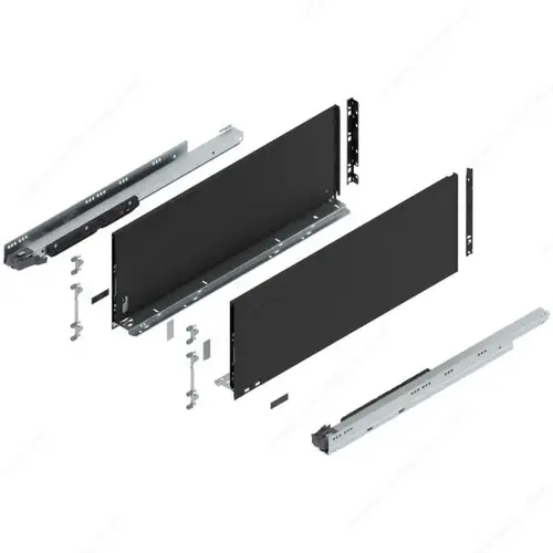 LEGRABOX pure BLUMOTION standard drawer, height F Carbon Black LEGRABOX pure BLUMOTION standard drawer, height F Carbon Black