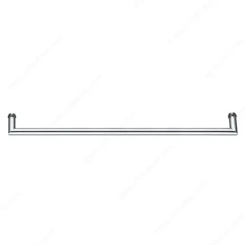 Mitered Round Tubular Towel Bar With Decorative Washers Mitered Round Tubular Towel Bar With Decorative Washers