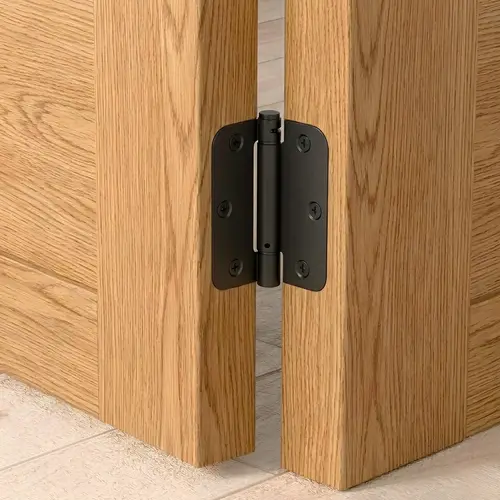 3-1/2" x 3-1/2" x 1/4" Spring Hinge in Paint Black 3-1/2" x 3-1/2" x 1/4" Spring Hinge in Paint Black