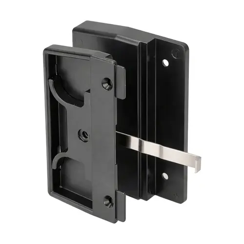Brixwell 14-52 Patio Screen Door Handle with Keeper And Screws, Nylon Material, 2-17/32" Center-To-Center, 3-1/4" Face Plate Height, Black Finish Patio Screen Door Handle with Keeper And Screws, Nylon Material, 2-17/32" Center-To-Center, 3-1/4" Face Plate Height, Black Finish