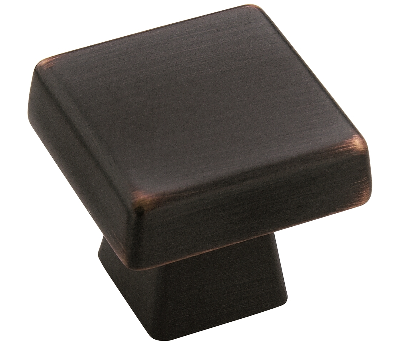Amerock BP55271ORB Cabinet Knob Blackrock Square 1-3/16" D 1-1/16" Oil Rubbed Bronze Oil Rubbed Bronze