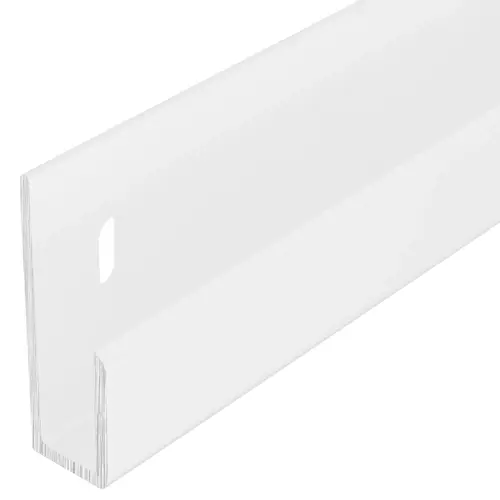 White Electro-Static Paint 1/4" Deep Nose Aluminum "J" Channel 72" Length - pack of 5 White Electro-Static Paint 1/4" Deep Nose Aluminum "J" Channel 72" Length - pack of 5