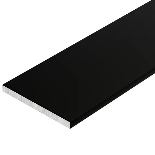 Architectural Flat Bar 1.5'' x .125'' - Matte Black Anodized 12" Length - pack of 5 Architectural Flat Bar 1.5'' x .125'' - Matte Black Anodized 12" Length - pack of 5