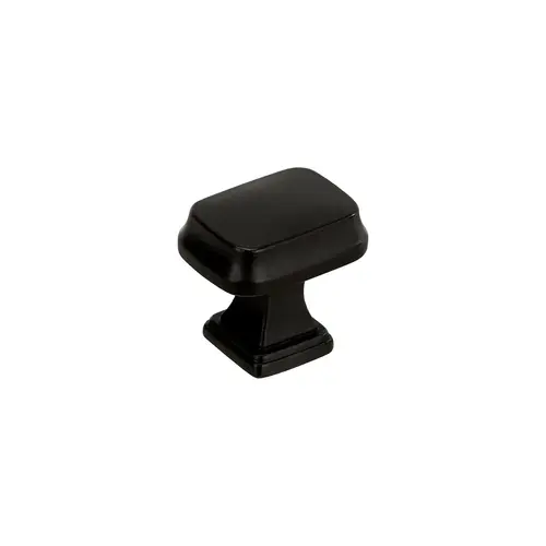1-1/4" (32 mm) Revitalize Rectangular Cabinet Knob Black Bronze Finish