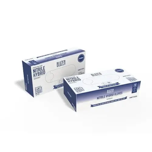Glove Nitrile Hybrid Blue Lg Pf 5Mil Glove Nitrile Hybrid Blue Lg Pf 5Mil