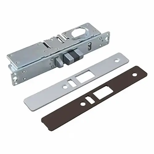 Aluminum Storefront Narrow Stile Deadlatch Mortise Lock, 1-1/8" Backset, Less Cylinder, Aluminum/Duro Aluminum Storefront Narrow Stile Deadlatch Mortise Lock, 1-1/8" Backset, Less Cylinder, Aluminum/Duro