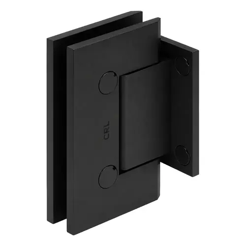 Matte Black Trento 074 Series Wall Mount Short Back Plate Hinge Matte Black Trento 074 Series Wall Mount Short Back Plate Hinge