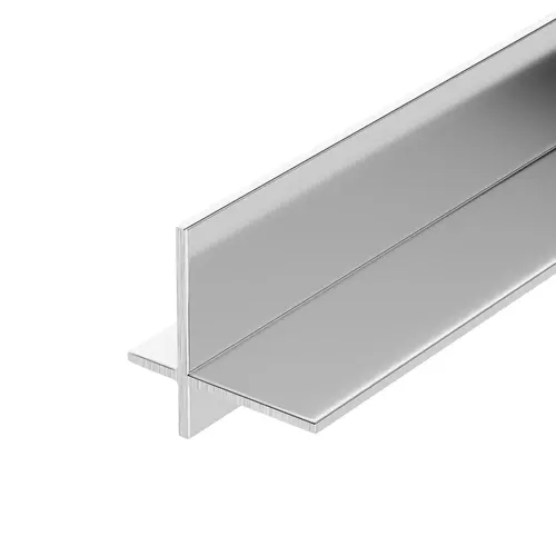 Brite Anodized Aluminum Cross Corner Extrusion 48" Stock Length - pack of 3 Brite Anodized Aluminum Cross Corner Extrusion 48" Stock Length - pack of 3