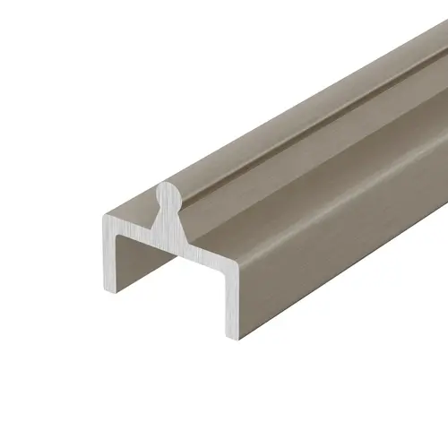 Brushed Nickel Aluminum Single Bottom Rail 36" Length - pack of 5 Brushed Nickel Aluminum Single Bottom Rail 36" Length - pack of 5