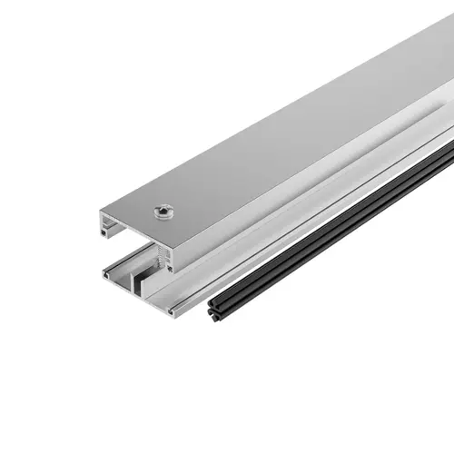 Satin Anodized Shallow Division Bar with Vinyl - 72" Stock Length - pack of 2 Satin Anodized Shallow Division Bar with Vinyl - 72" Stock Length - pack of 2