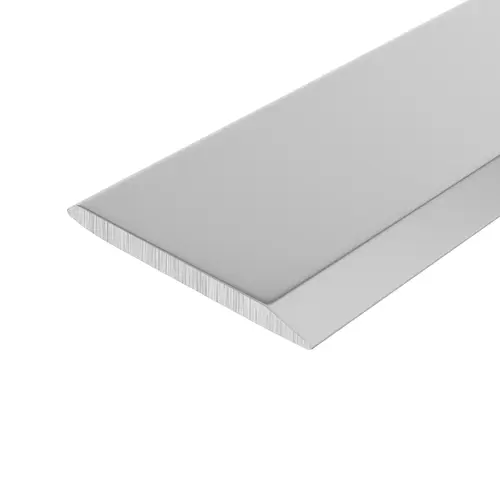 Satin Anodized Aluminum 5/8" Flat Face Mirror Edge Molding 36" Length - pack of 5 Satin Anodized Aluminum 5/8" Flat Face Mirror Edge Molding 36" Length - pack of 5