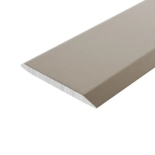 Brushed Nickel Aluminum 5/8" Flat Face Mirror Edge Molding 48" Length - pack of 5 Brushed Nickel Aluminum 5/8" Flat Face Mirror Edge Molding 48" Length - pack of 5
