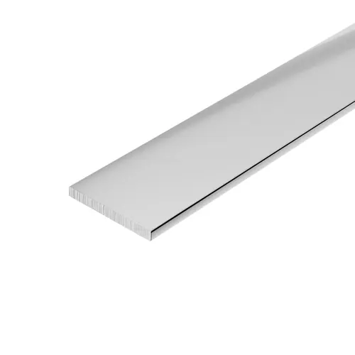 Brite Anodized 1" Aluminum Flat Bar Extrusion 84" Length - pack of 10 Brite Anodized 1" Aluminum Flat Bar Extrusion 84" Length - pack of 10